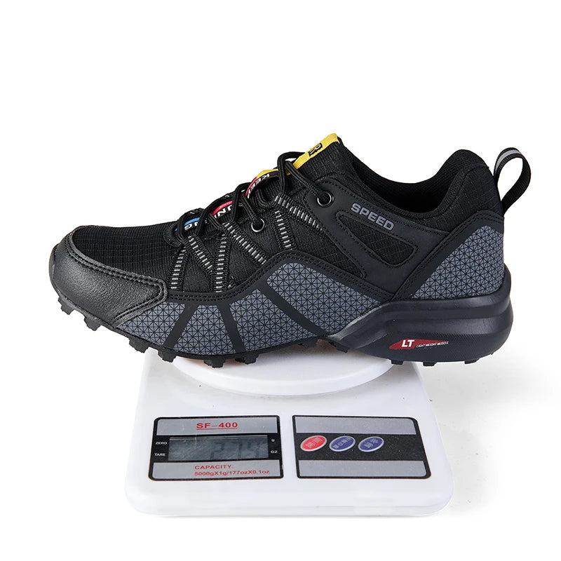 Hand-stitched Non-slip Leather Walking Shoes - Betatton - hiking shoes