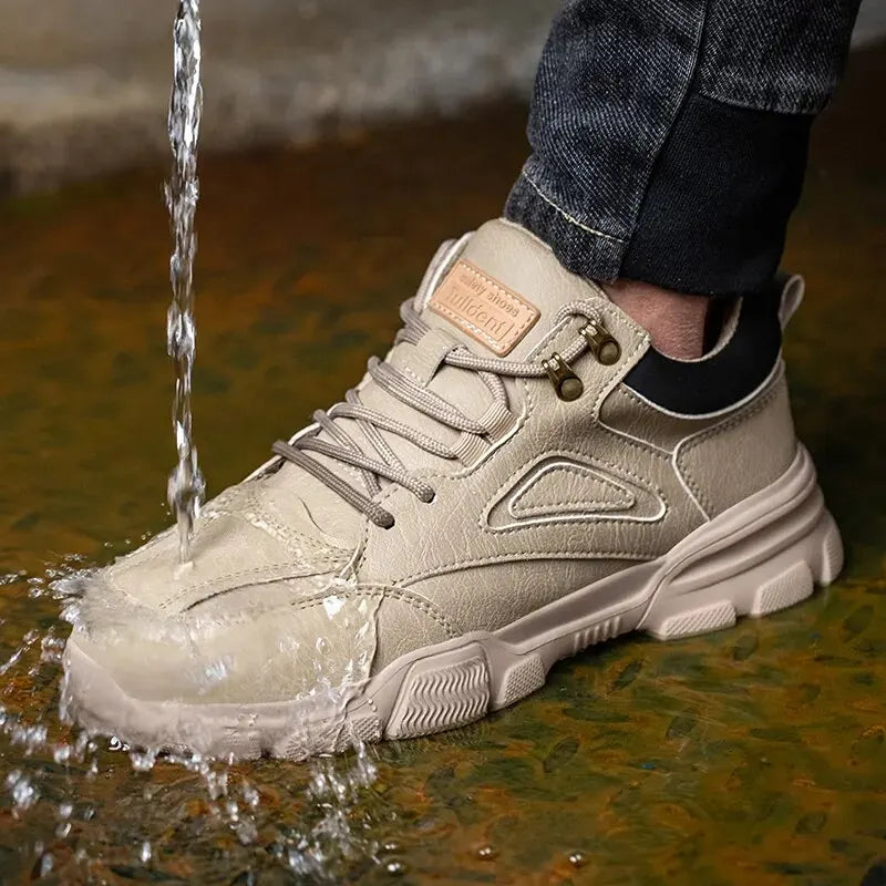 High-Quality Men's Steel Toe Safety Shoes, Rotary Buckle, Indestructible - Betatton - safety shoes