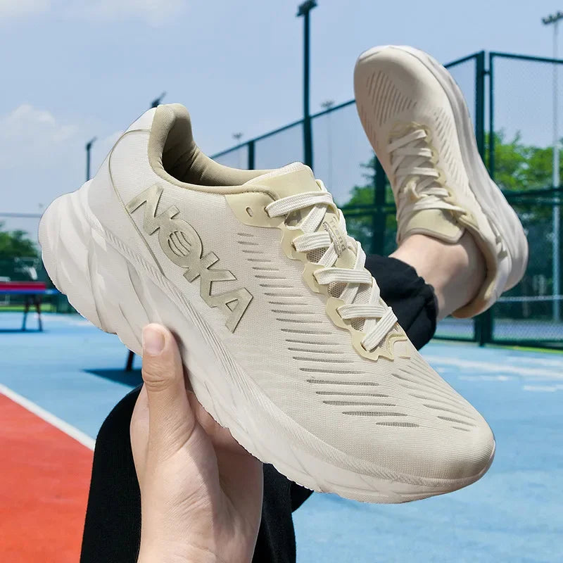 Men's Running Shoes with Carbon Plate and Cushioning, Mesh Comfort Tennis Sneakers - Betatton - running shoes