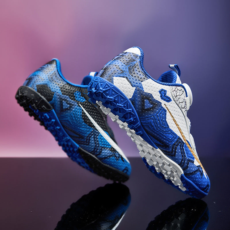 Unisex Soccer Shoes for Kids, Rotating Button, TF Studs - Betatton - football shoes