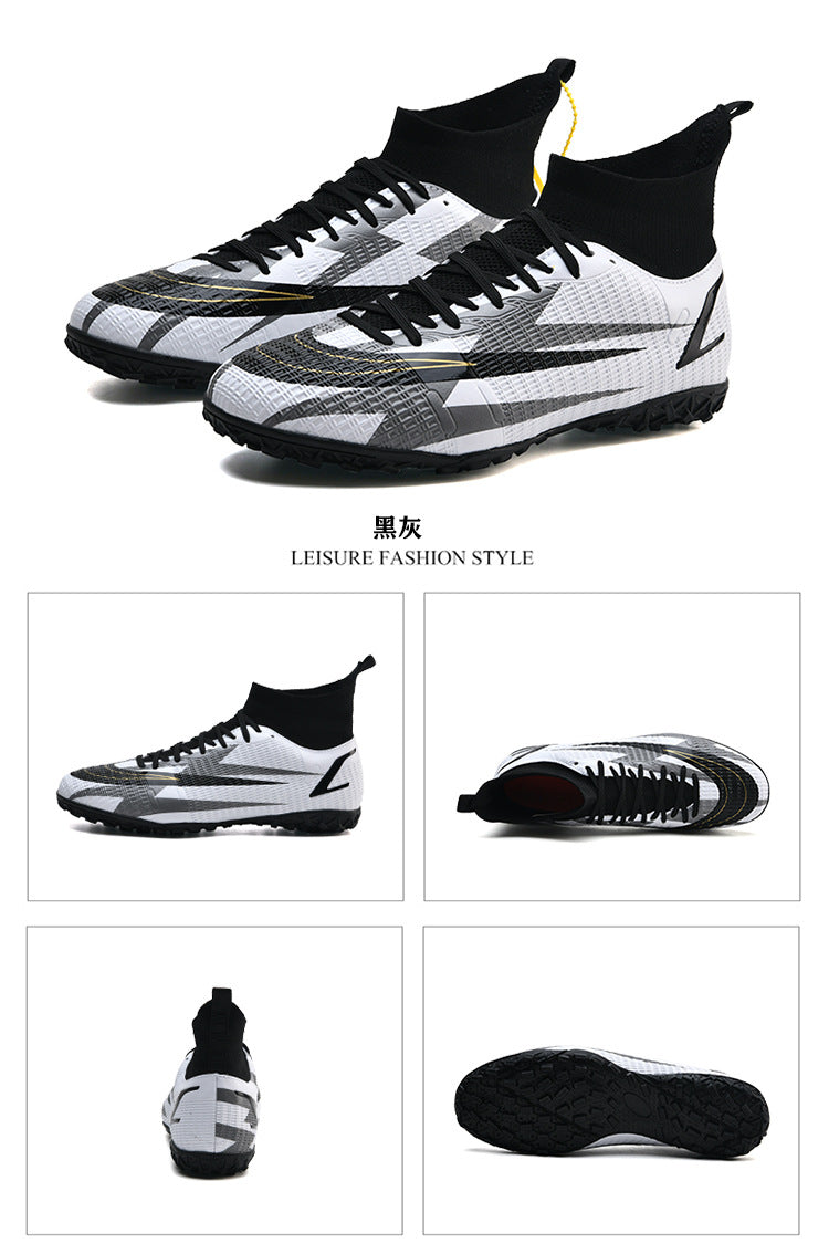 Adult and Kids' Non-Slip High-Top Soccer Cleats for Training - Betatton - football shoes