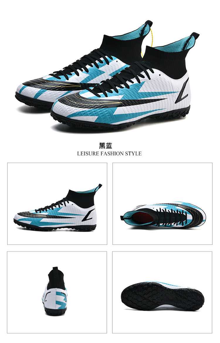 Adult and Kids' Non-Slip High-Top Soccer Cleats for Training - Betatton - football shoes