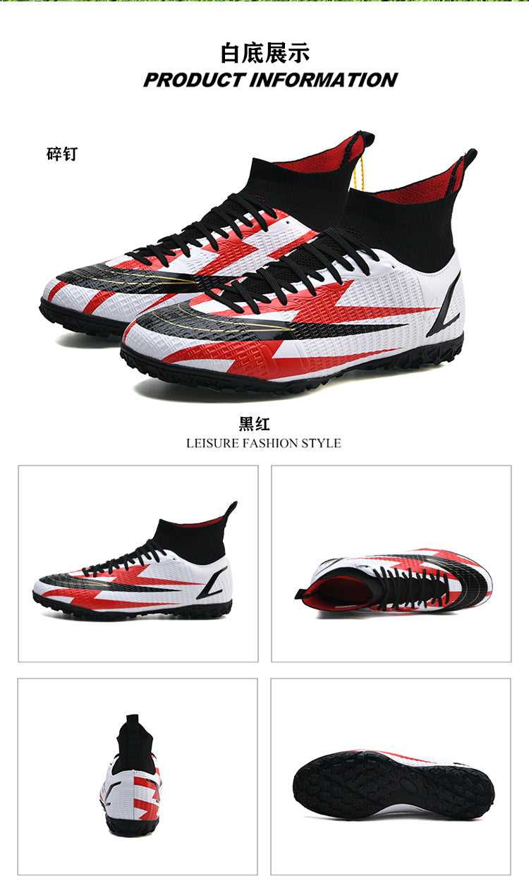 Adult and Kids' Non-Slip High-Top Soccer Cleats for Training - Betatton - football shoes