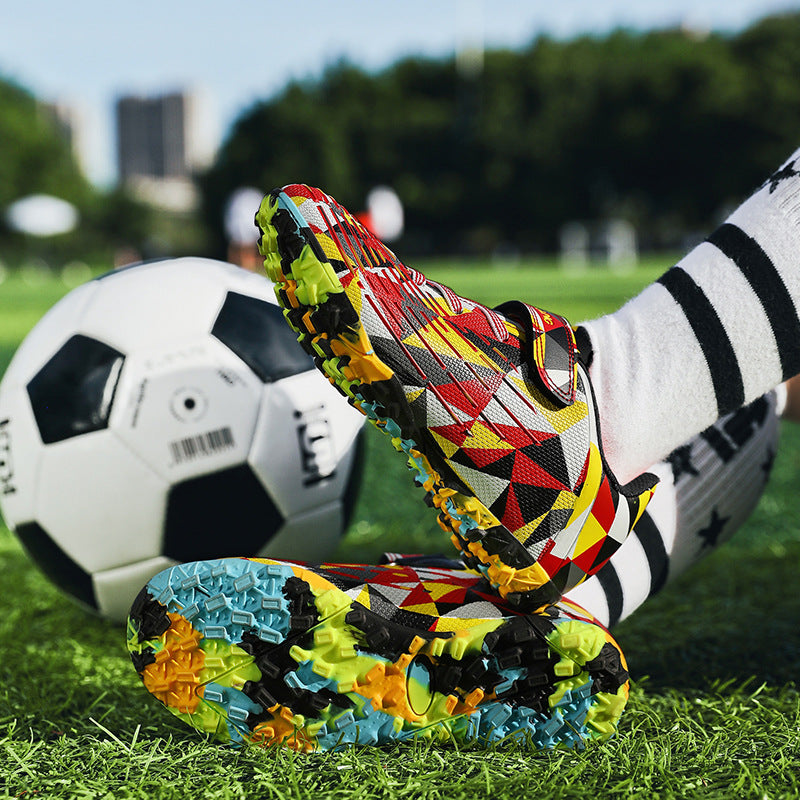 Colorful Kids' Soccer Cleats, Training - Betatton - football shoes