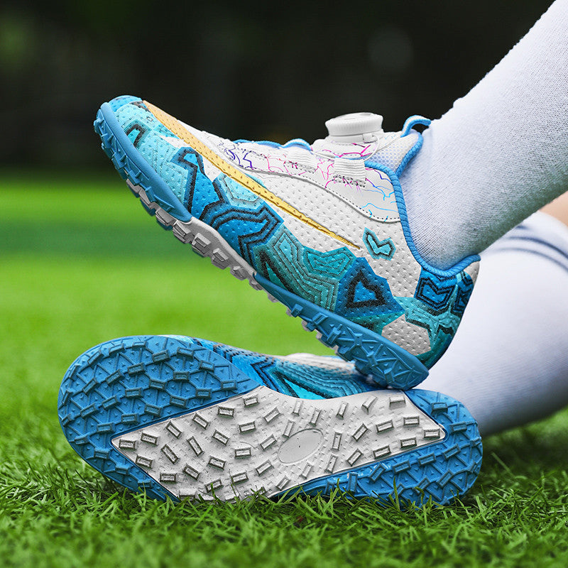 Kids' Soccer Shoes, Rotating Button, Magic Tape, TF Studs - Betatton - football shoes