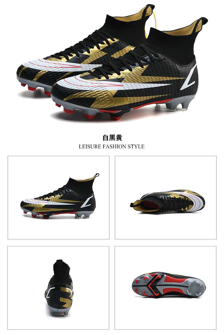 Adult and Kids' Non-Slip High-Top Soccer Cleats for Training - Betatton - football shoes