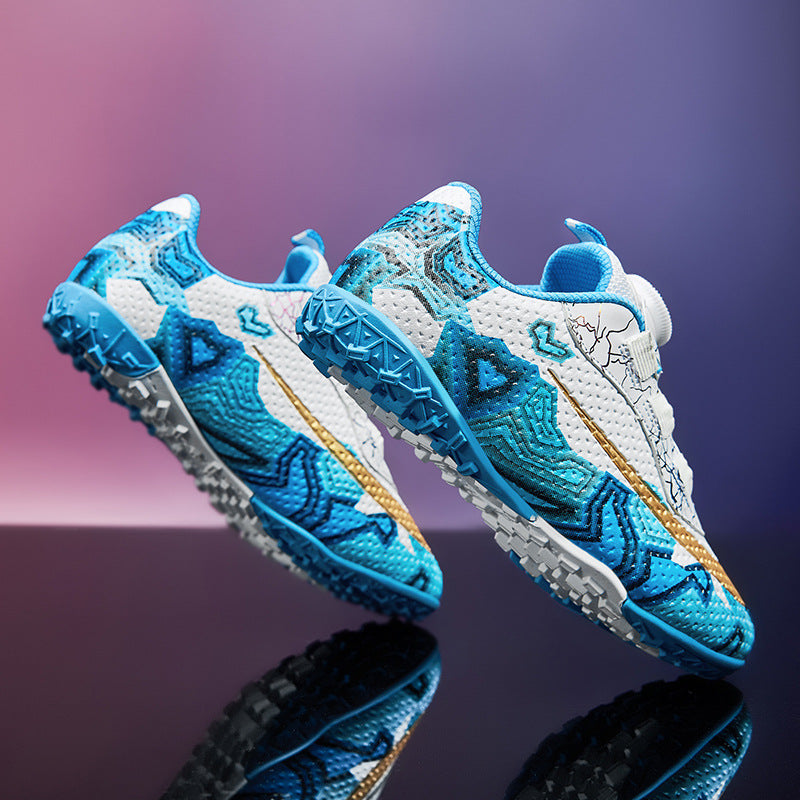 Unisex Soccer Shoes for Kids, Rotating Button, TF Studs - Betatton - football shoes