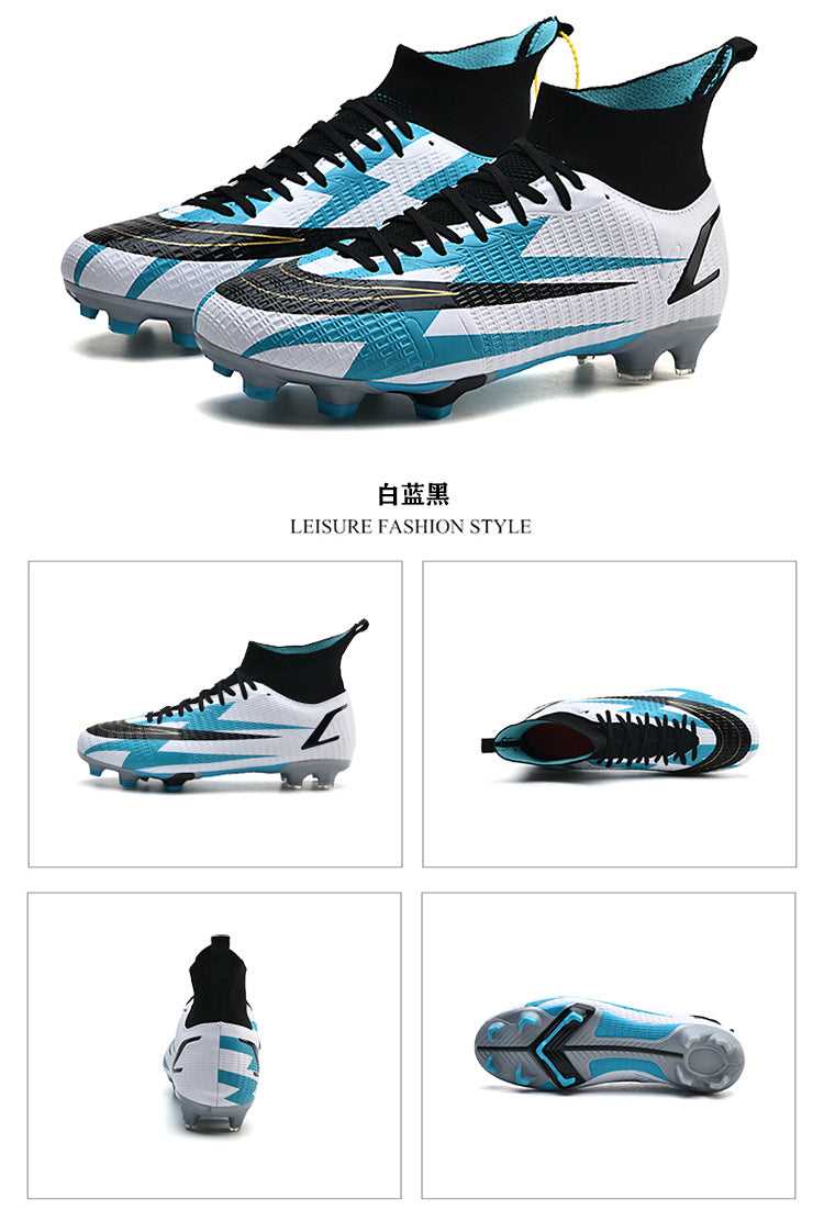 Adult and Kids' Non-Slip High-Top Soccer Cleats for Training - Betatton - football shoes