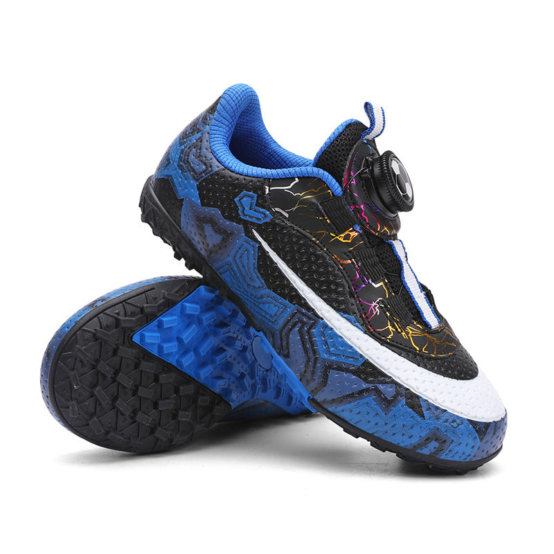 Unisex Soccer Shoes for Kids, Rotating Button, TF Studs - Betatton - football shoes