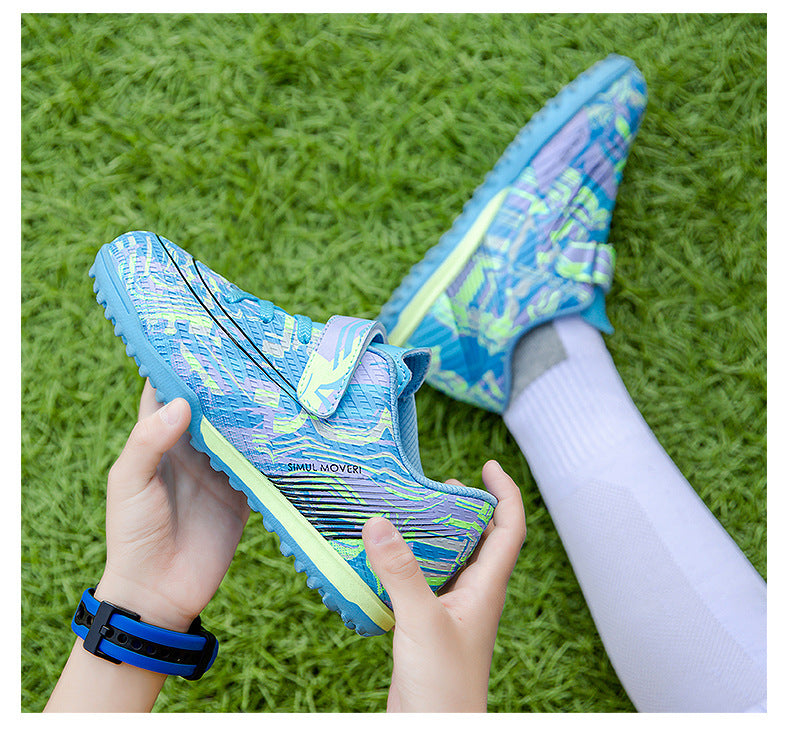 Children's Soccer Shoes, Magic Tape, TF Studs, Youth Training - Betatton - football shoes