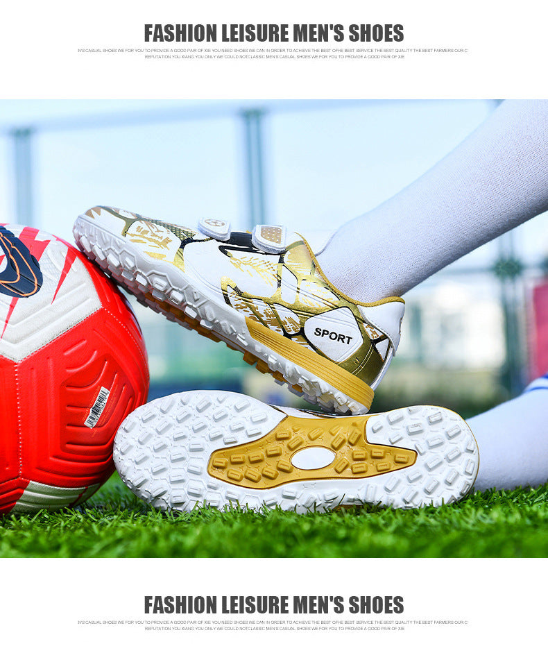 Kids' Soccer Shoes, TF and FG Studs, Magic Tape - Betatton - football shoes
