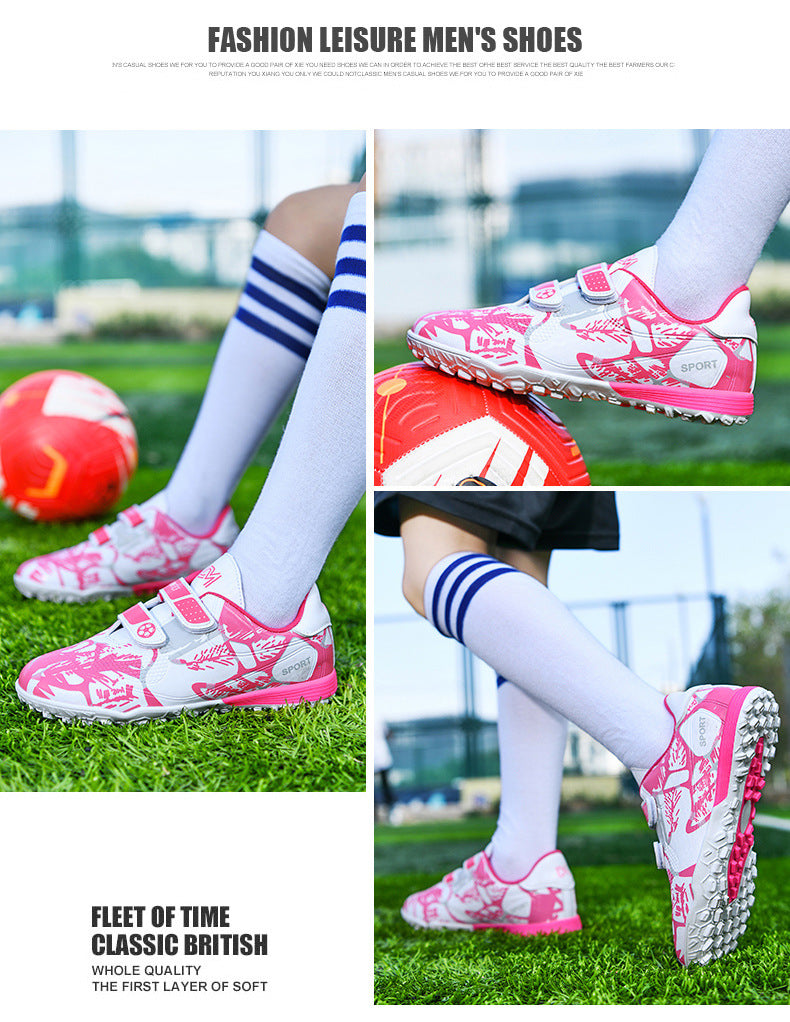 Kids' Soccer Shoes, TF and FG Studs, Magic Tape - Betatton - football shoes