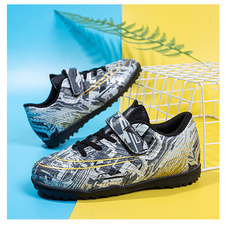 Children's Soccer Shoes, Magic Tape, TF Studs, Youth Training - Betatton - football shoes