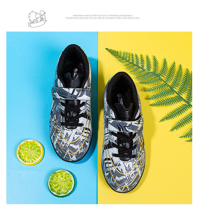Children's Soccer Shoes, Magic Tape, TF Studs, Youth Training - Betatton - football shoes
