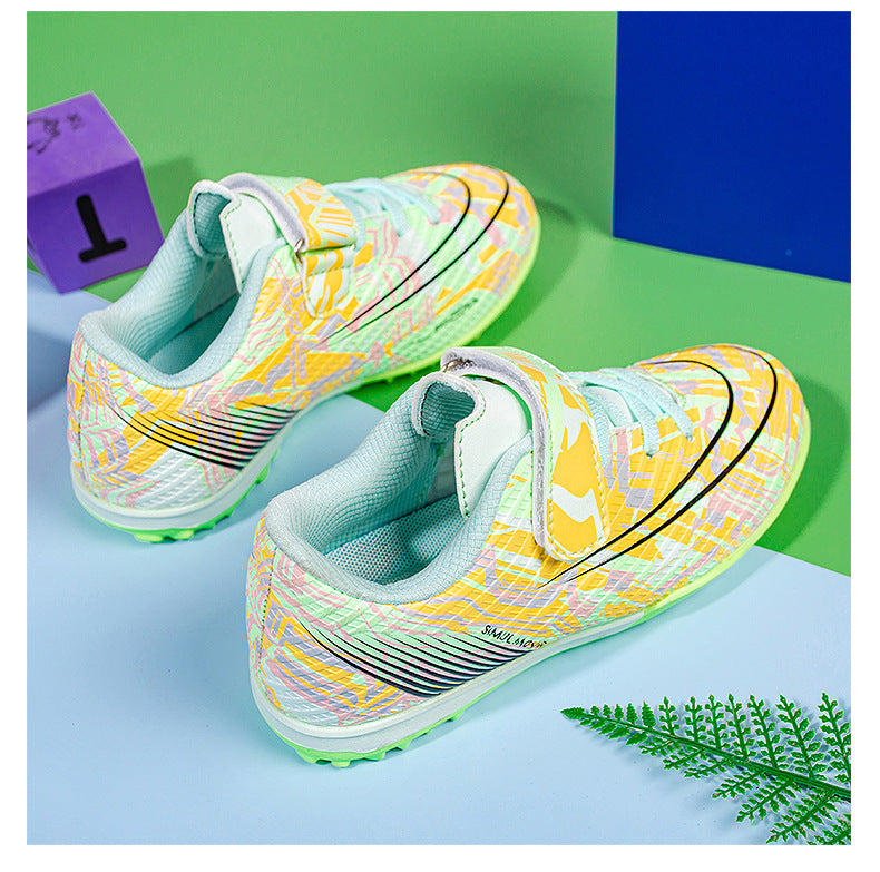 Children's Soccer Shoes, Magic Tape, TF Studs, Youth Training - Betatton - football shoes