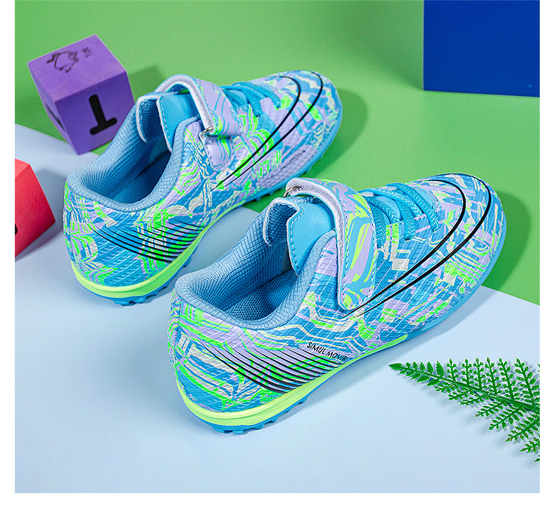 Children's Soccer Shoes, Magic Tape, TF Studs, Youth Training - Betatton - football shoes