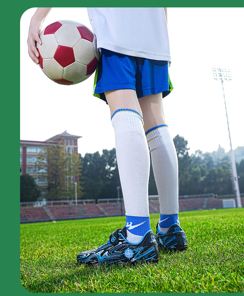 Youth Boys' Soccer Shoes, TF Studs, Magic Tape, Grass Training - Betatton - football shoes