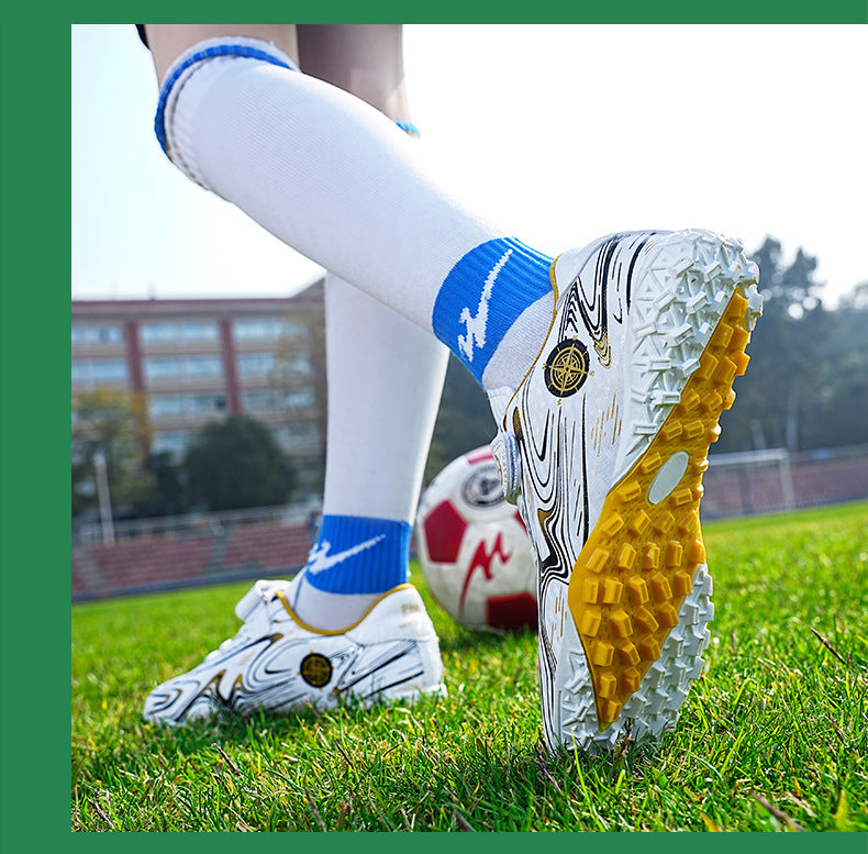 Youth Boys' Soccer Shoes, TF Studs, Magic Tape, Grass Training - Betatton - football shoes