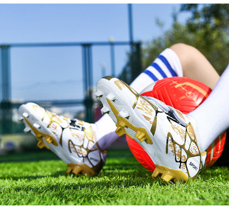 Kids' Soccer Shoes, TF and FG Studs, Magic Tape - Betatton - football shoes