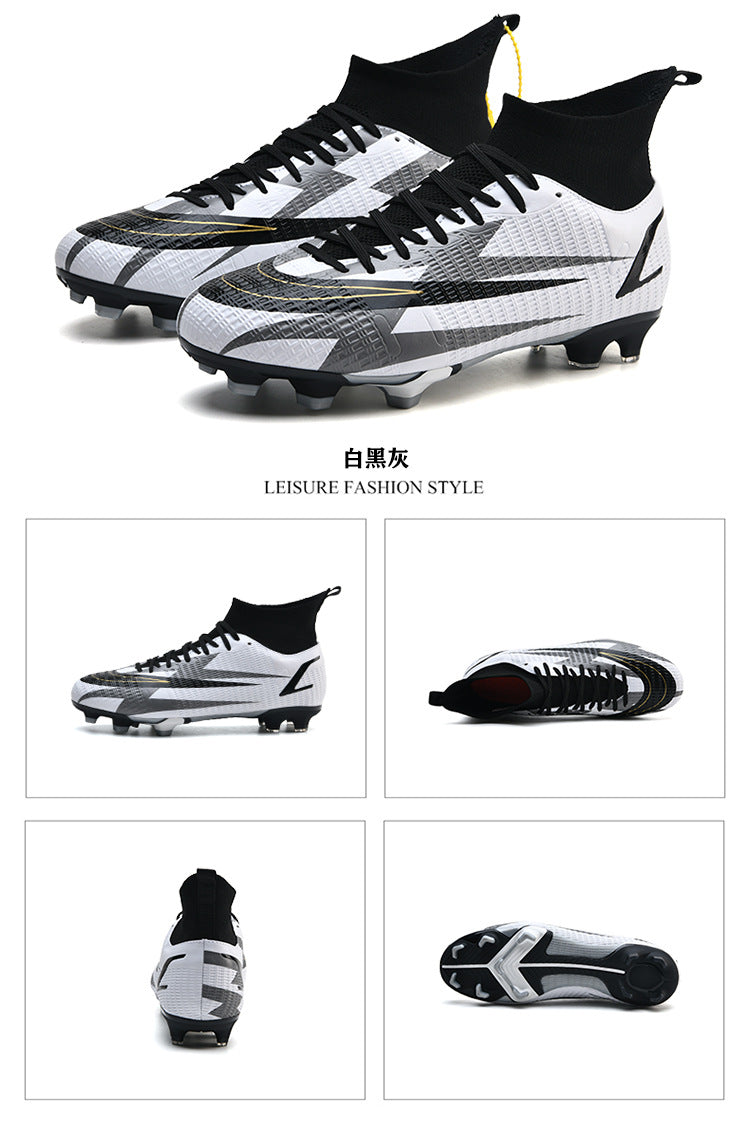 Adult and Kids' Non-Slip High-Top Soccer Cleats for Training - Betatton - football shoes