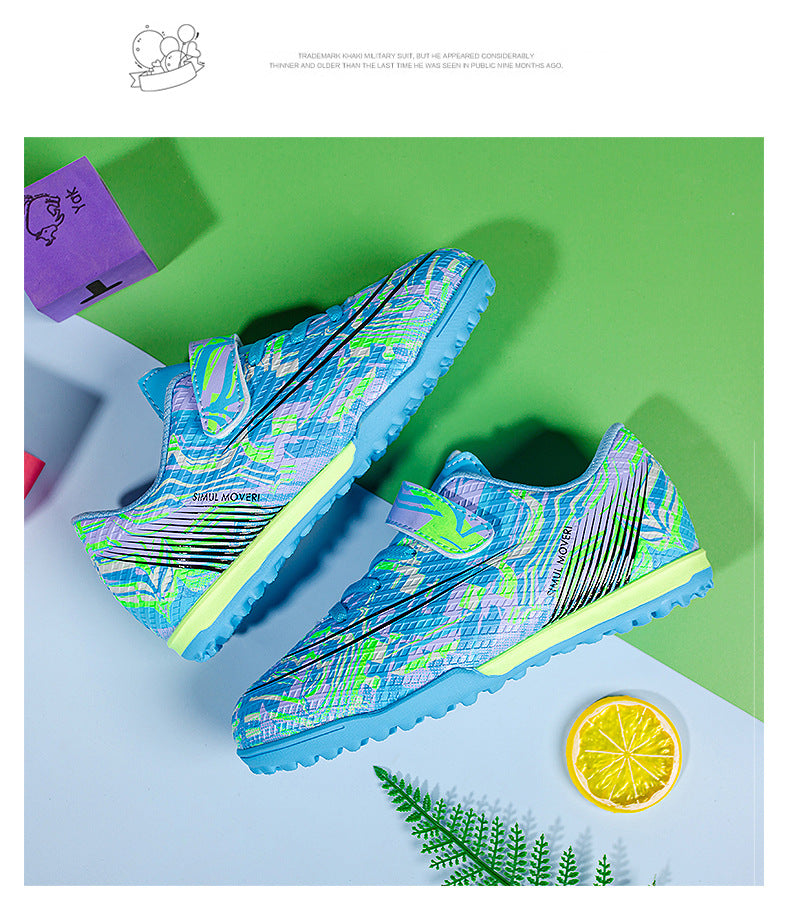 Children's Soccer Shoes, Magic Tape, TF Studs, Youth Training - Betatton - football shoes