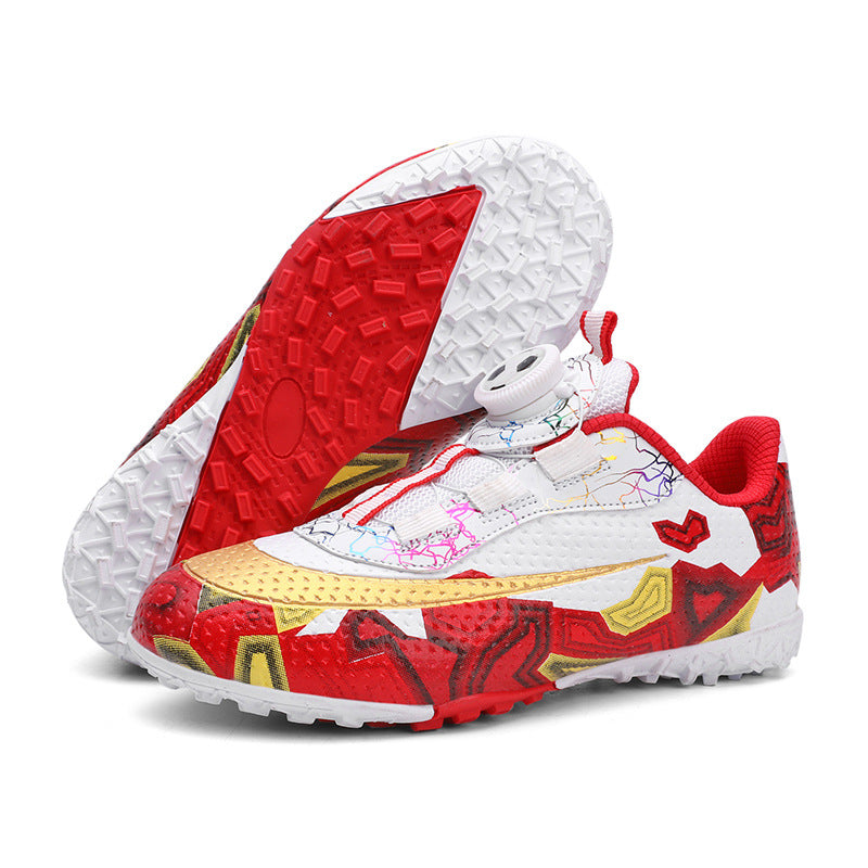 Unisex Soccer Shoes for Kids, Rotating Button, TF Studs - Betatton - football shoes