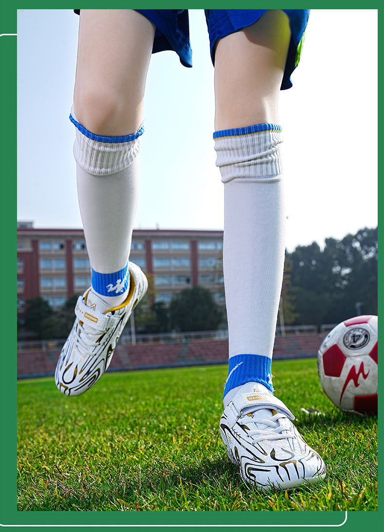 Youth Boys' Soccer Shoes, TF Studs, Magic Tape, Grass Training - Betatton - football shoes