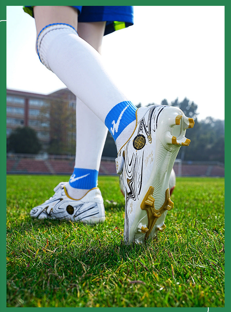 Youth Boys' Soccer Shoes, TF Studs, Magic Tape, Grass Training - Betatton - football shoes