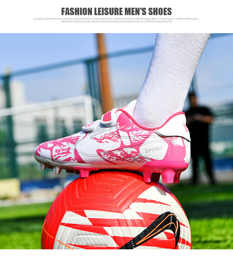 Kids' Soccer Shoes, TF and FG Studs, Magic Tape - Betatton - football shoes
