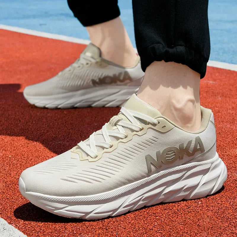 Men's Running Shoes with Carbon Plate and Cushioning, Mesh Comfort Tennis Sneakers - Betatton - running shoes