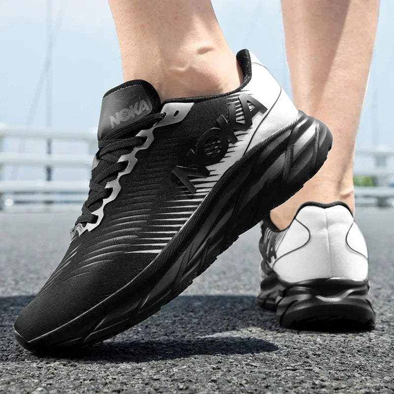 Men's Running Shoes with Carbon Plate and Cushioning, Mesh Comfort Tennis Sneakers - Betatton - running shoes