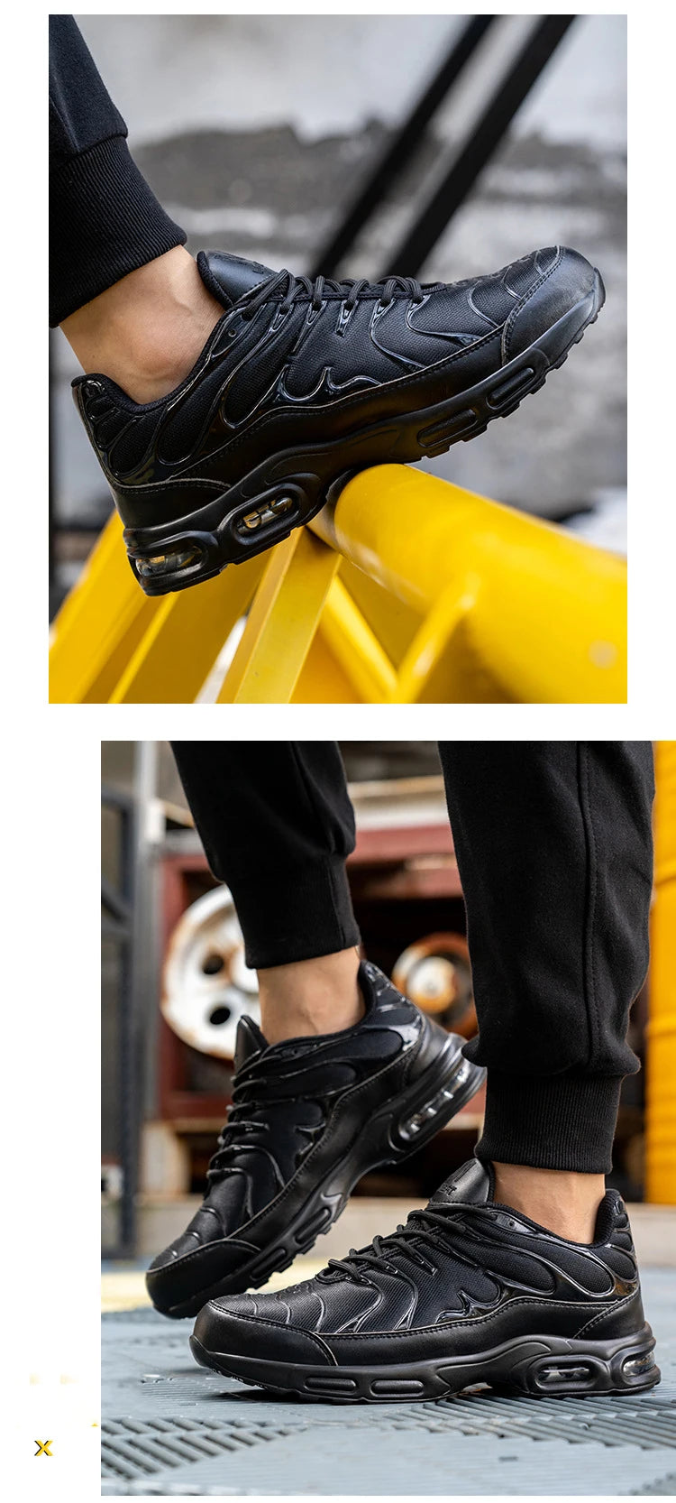 Men's Steel Toe Safety Shoes, Lightweight, Indestructible - Betatton - safety shoes