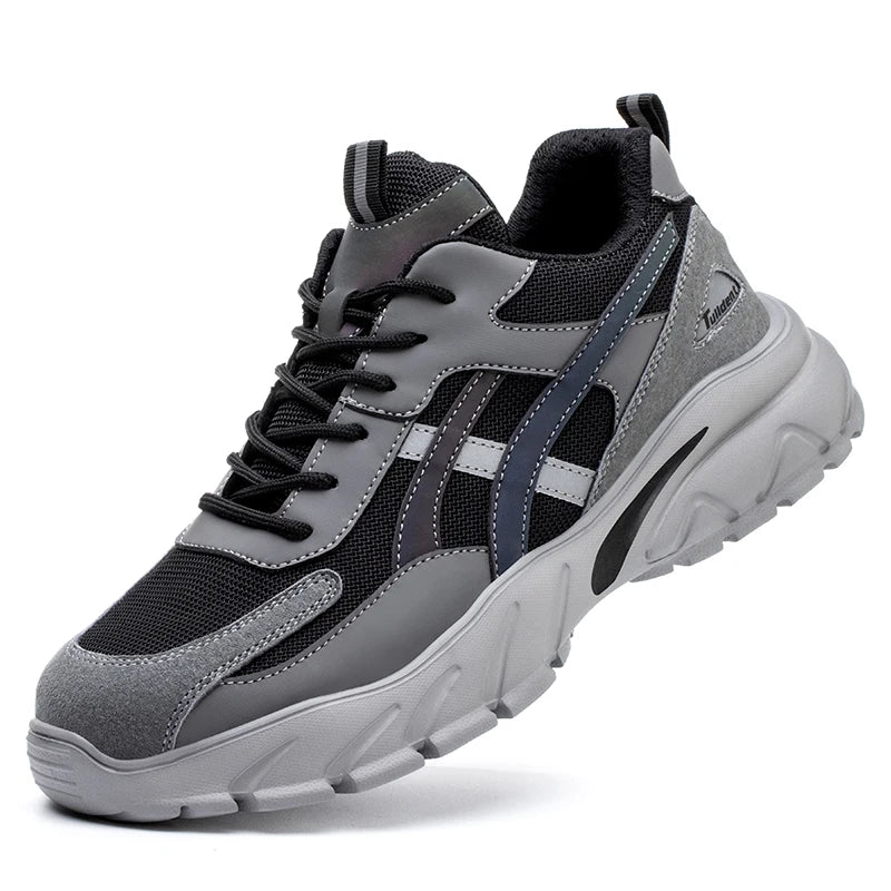 Men's Steel Toe Work Shoes, Puncture-Proof Safety Sneakers - Betatton - safety shoes