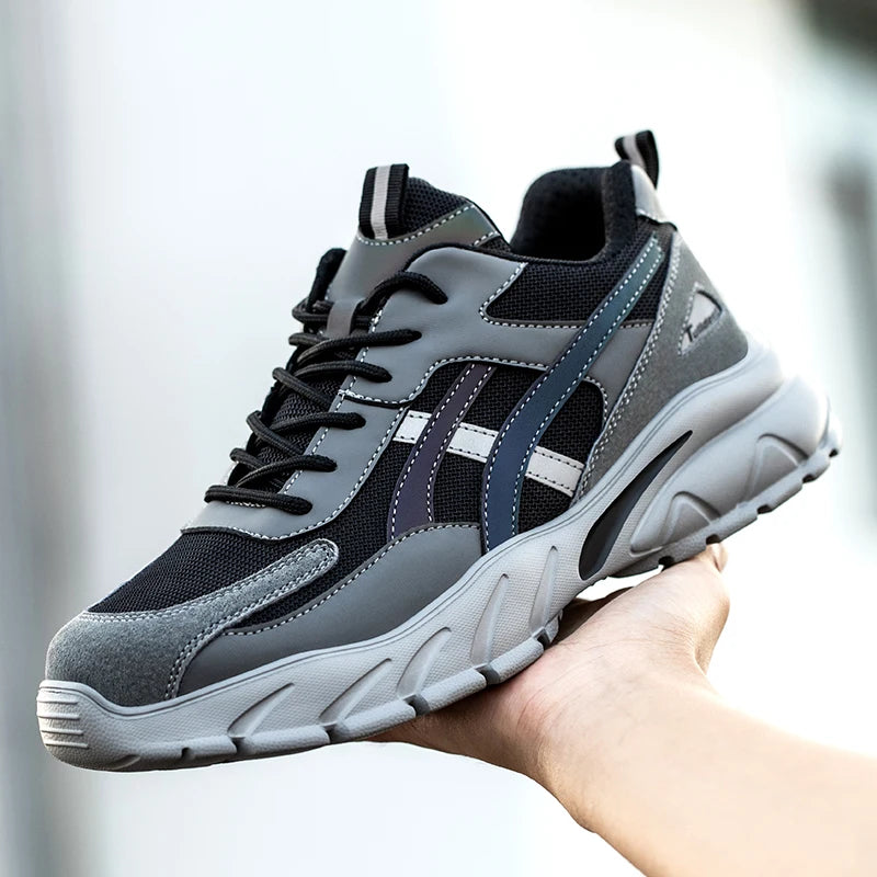 Men's Steel Toe Work Shoes, Puncture-Proof Safety Sneakers - Betatton - safety shoes