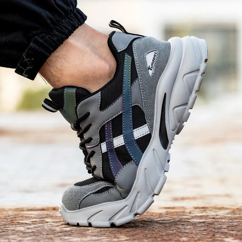 Men's Steel Toe Work Shoes, Puncture-Proof Safety Sneakers - Betatton - safety shoes