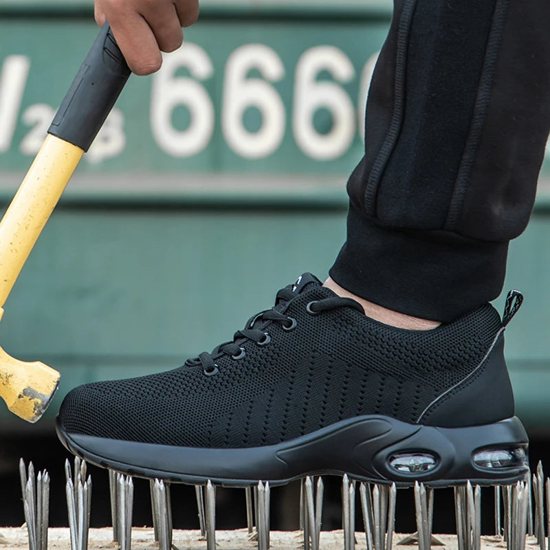 Summer Steel Toe Safety Shoes, Air Cushion, Breathable, Anti-puncture - Betatton - safety shoes