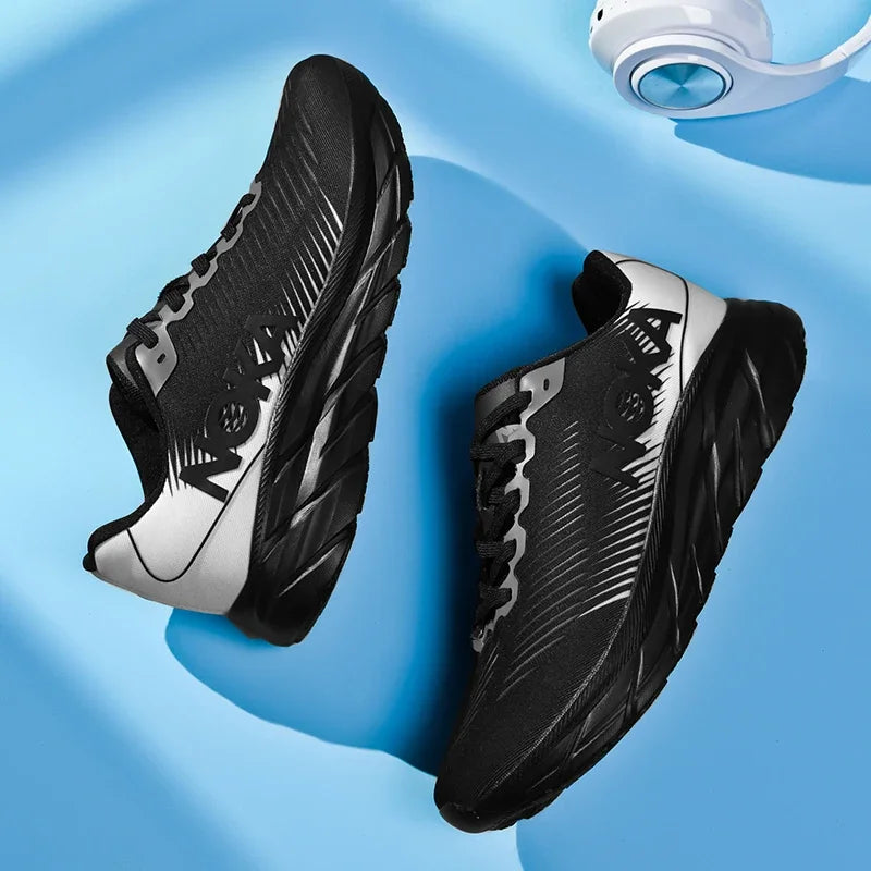 Men's Running Shoes with Carbon Plate and Cushioning, Mesh Comfort Tennis Sneakers - Betatton - running shoes