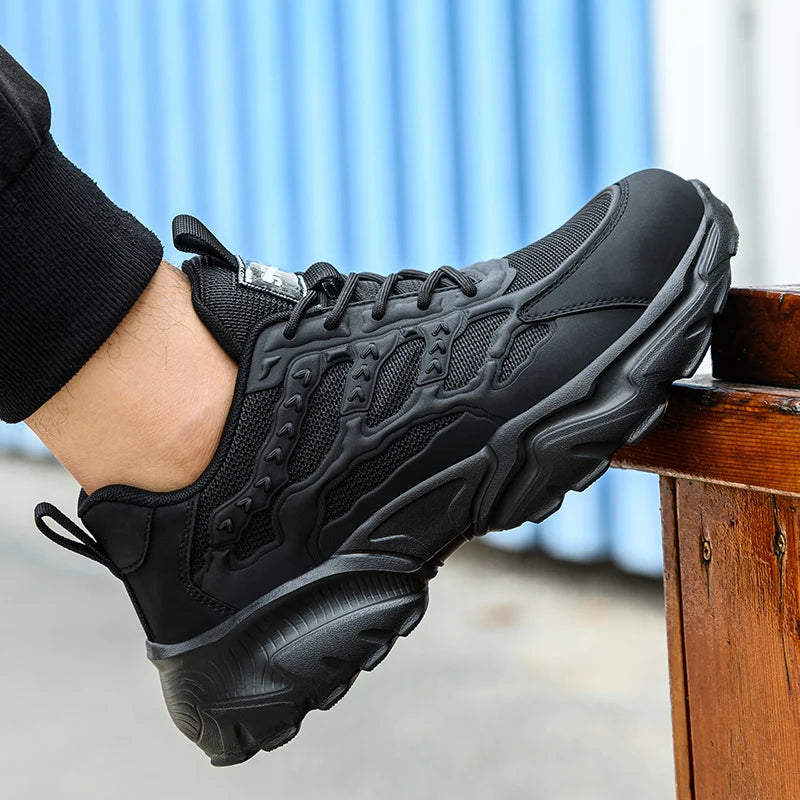 Men's Lightweight Steel Toe Safety Shoes, Breathable, Anti-puncture - Betatton - safety shoes