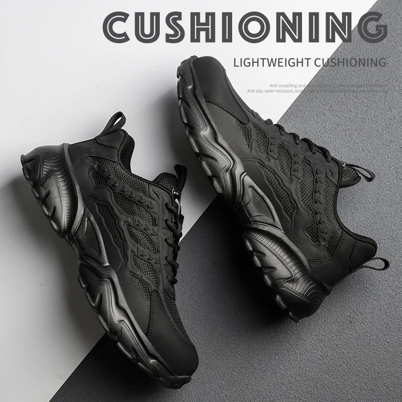 Men's Lightweight Steel Toe Safety Shoes, Breathable, Anti-puncture - Betatton - safety shoes