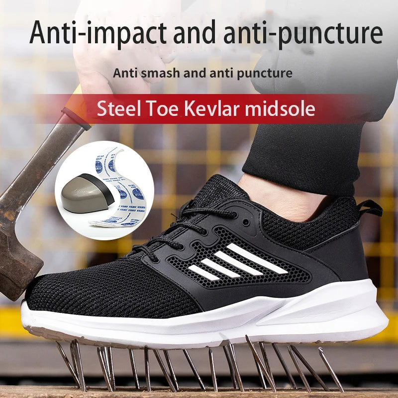 Women's Steel Toe Safety Shoes, Puncture-Proof, Breathable - Betatton - safety shoes