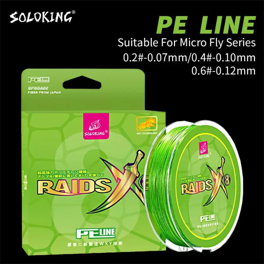 Ultra-Thin 100M 8-Strand Micro Fly Fishing Line for Precision Casting - Betatton - 