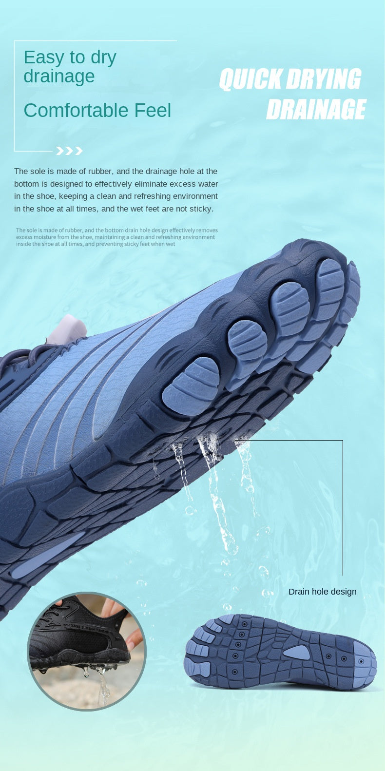 Lightweight Amphibious Shoes for Fishing and Hiking - Betatton - water shoes