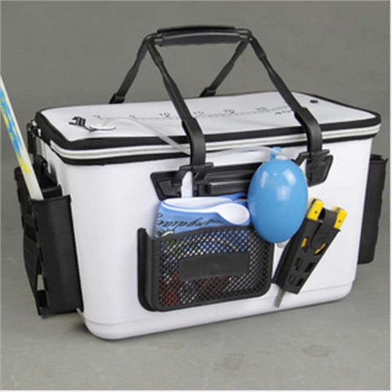 EVA White All-in-One Surf Fishing Tackle Box with Air Pump Inlet & Ruler Top - Betatton - 