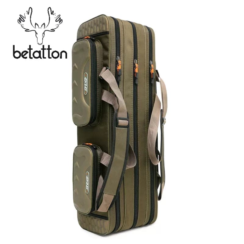Multifunctional Rod Bag-Durable Fishing Tackle Bag with Multiple Layers - Betatton - 