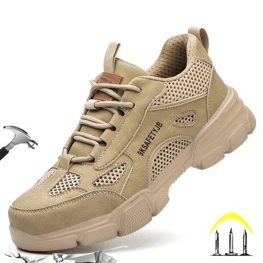 Summer Safety Shoes, Steel Toe, Breathable, Comfortable - Betatton - safety shoes