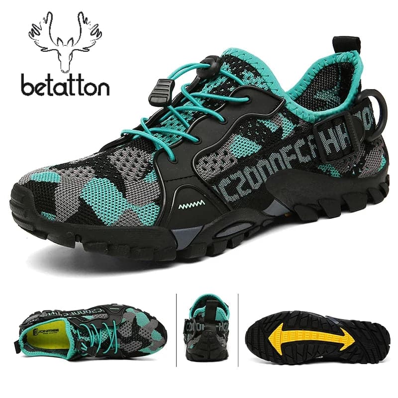 Outdoor Non-slip Lightweight Soft Hiking Shoes Men Unisex Breathable Women Beach Wading Shoes Training Sneakers Size 36-47 - Betatton - 