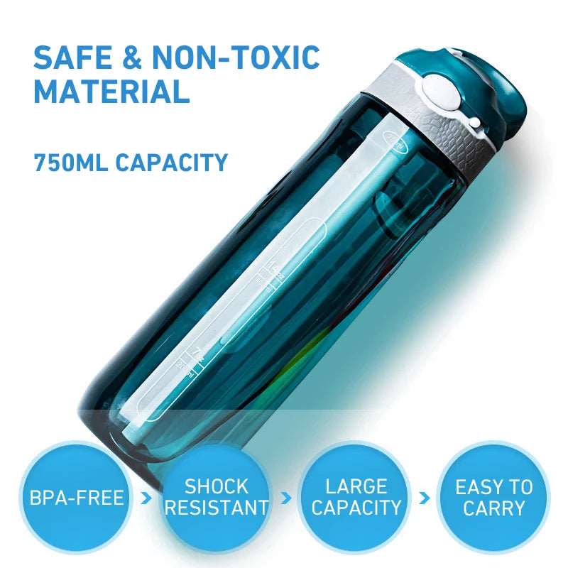 Compact 750ML Water Filter Straw Bottle for Safe Outdoor Drinking - Betatton - 