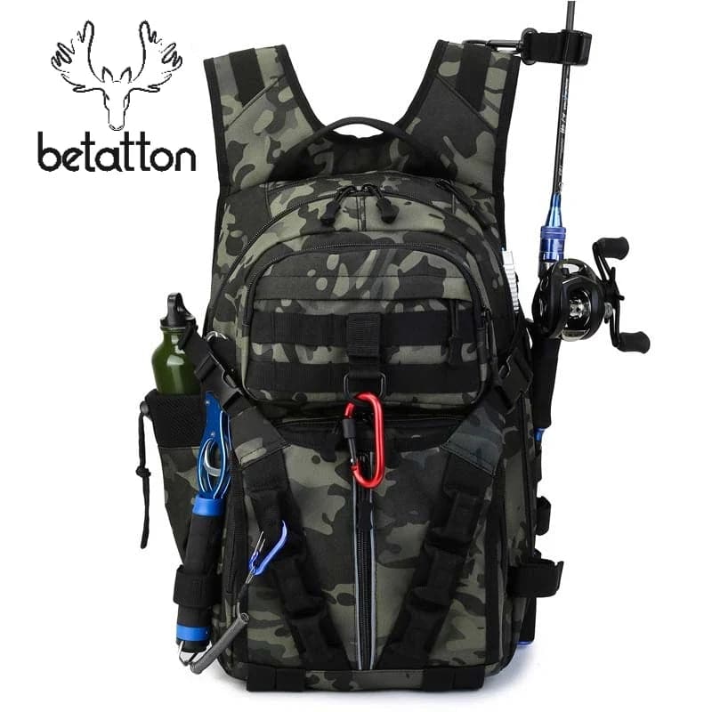 Fishing Lure Rod Backpack-Versatile Outdoor Bag for Anglers & Hikers - Betatton - 