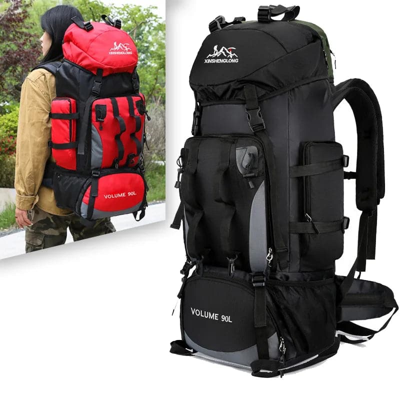 90L High-Capacity Waterproof Backpack for Extended Trekking and Camping Adventures - Betatton - 