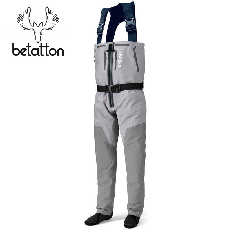 Chest Fishing Waders-Breathable Zip-Front Waders for Superior Comfort - Betatton - 